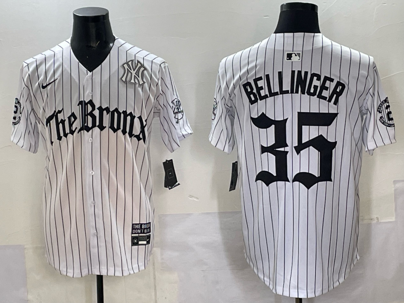 Men New York Yankees #35 Bellinger White Nike  2025 MLB Jersey style 009->new york yankees->MLB Jersey